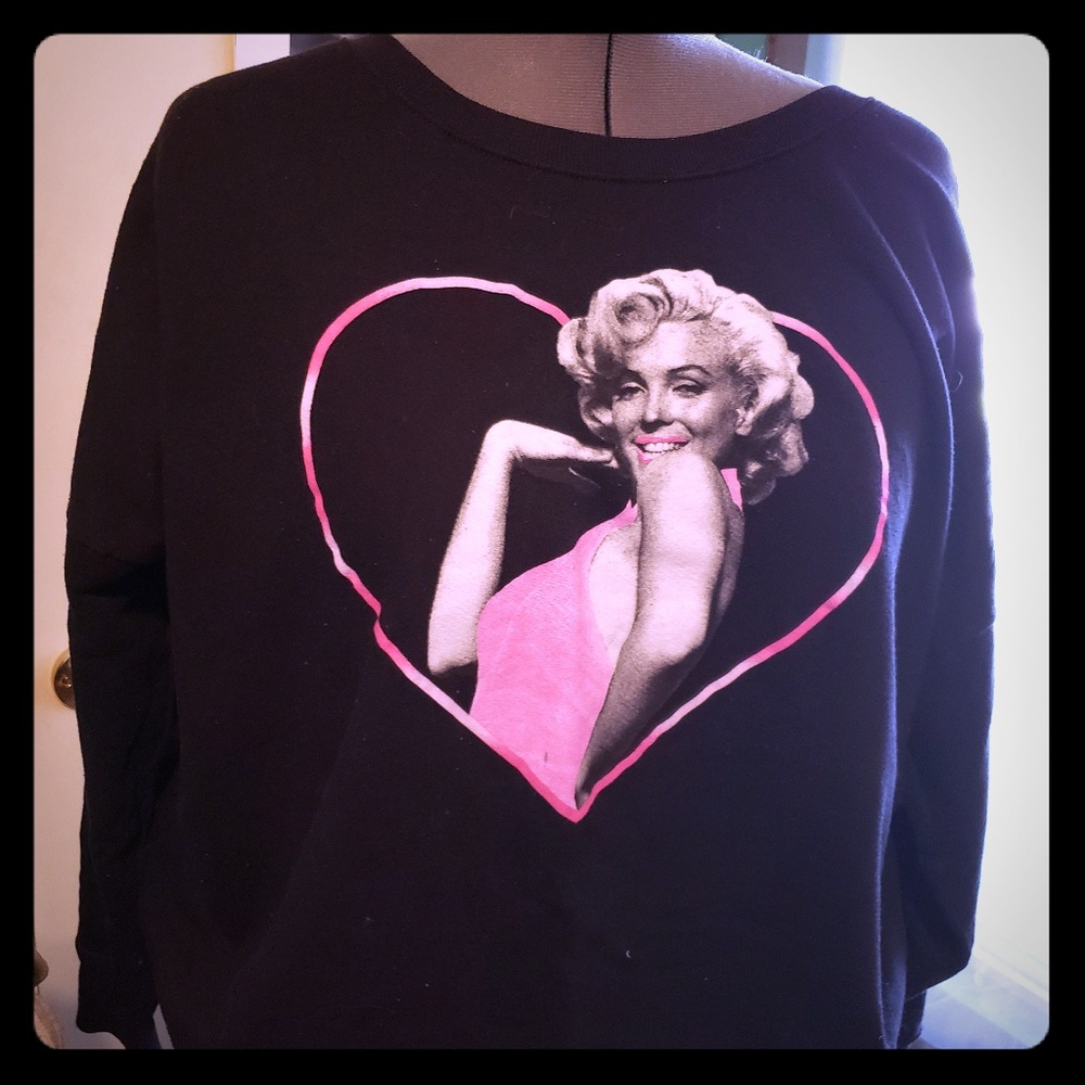 Marilyn monroe oversized sweat shirt